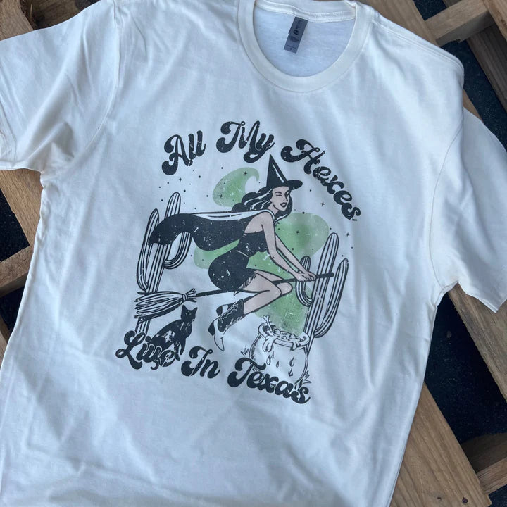 All My Hexes Live In Texas Graphic Tee (made 2 order) LC