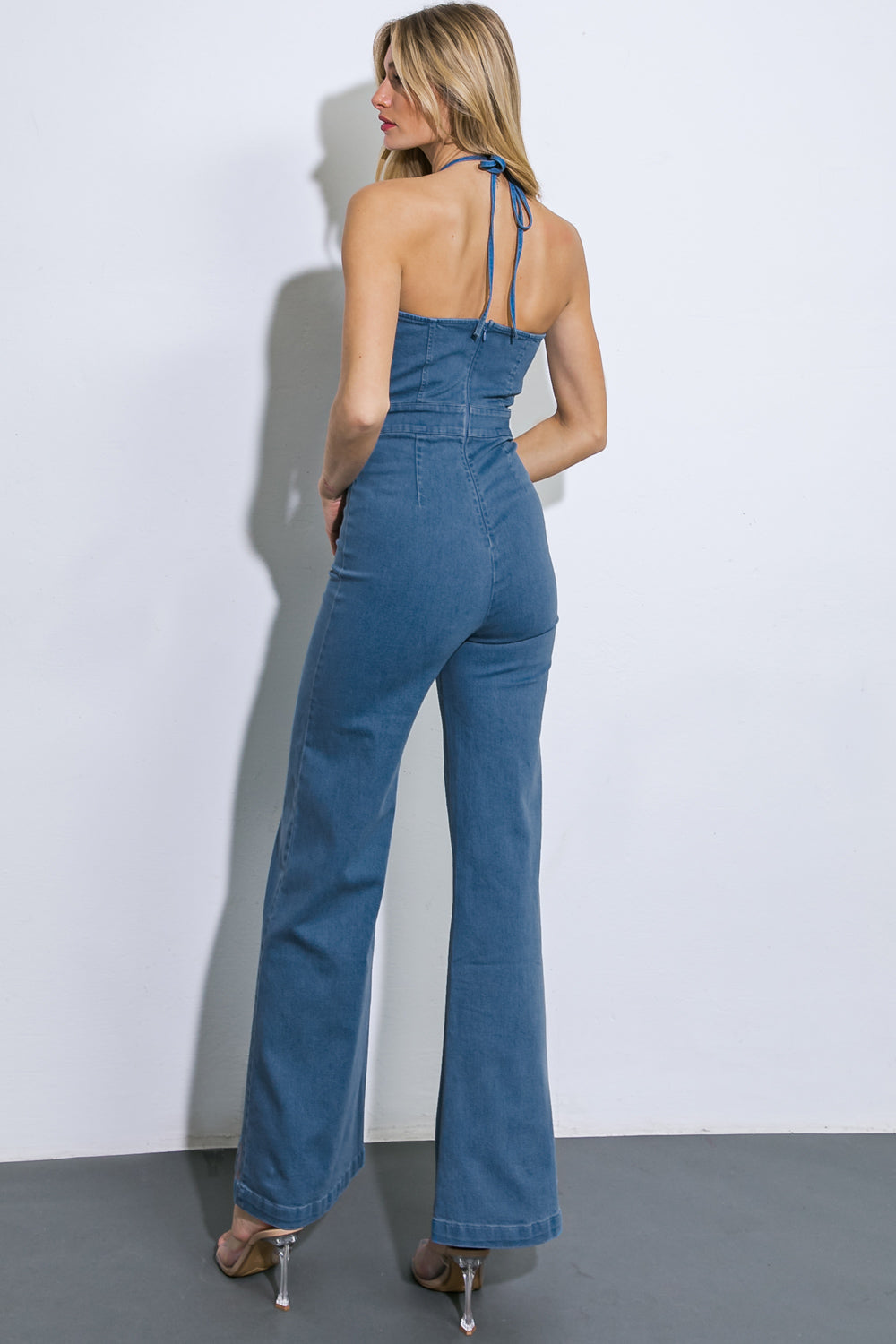 CALL ME LOVELY DENIM JUMPSUIT - (DS) FT