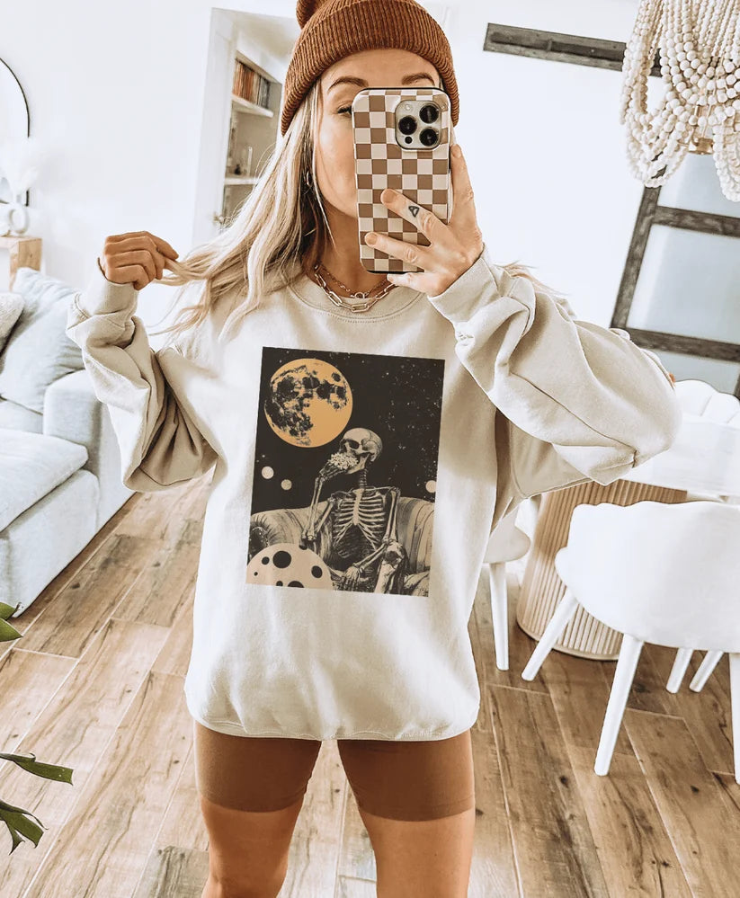 Bone To Chill Disco Pop Halloween - Cream Tees and Sweatshirts (made 2 order) LC
