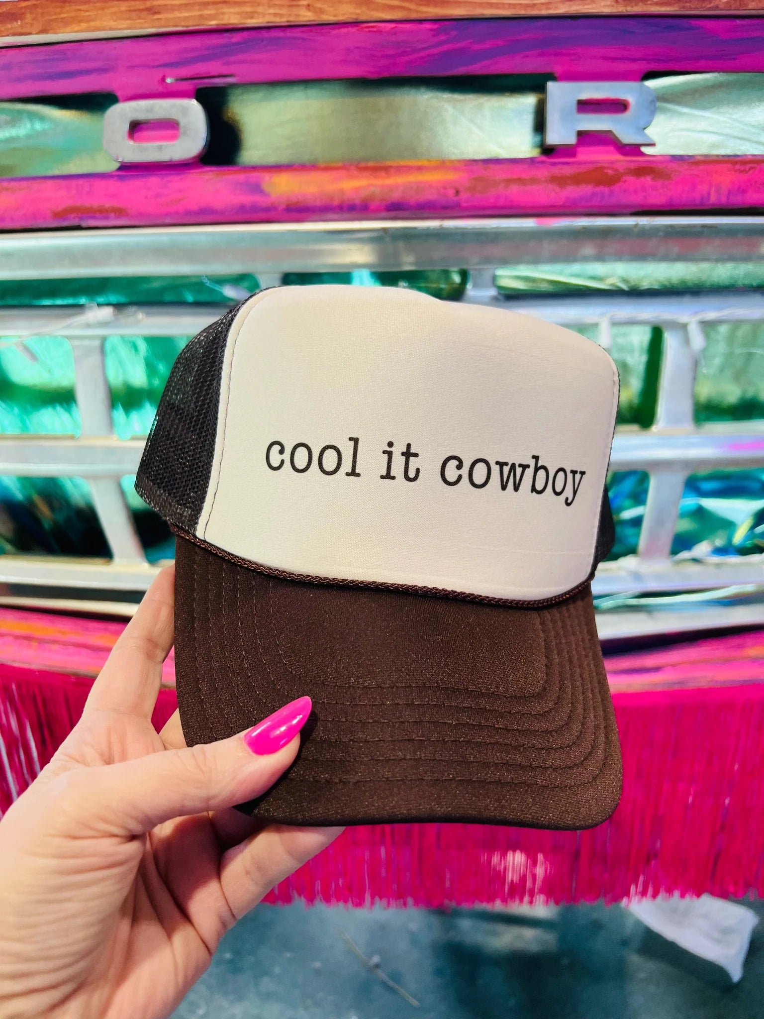 Cool It Cowboy Trucker Hat (made to order) LC