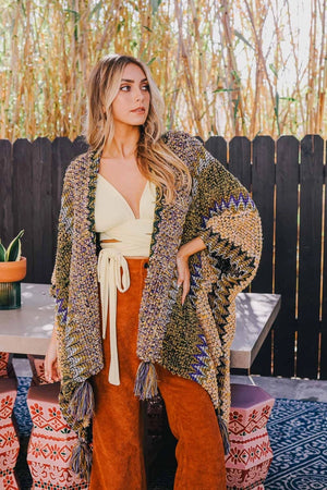 Dream Weaver Crochet Ruana Wrap Kimono