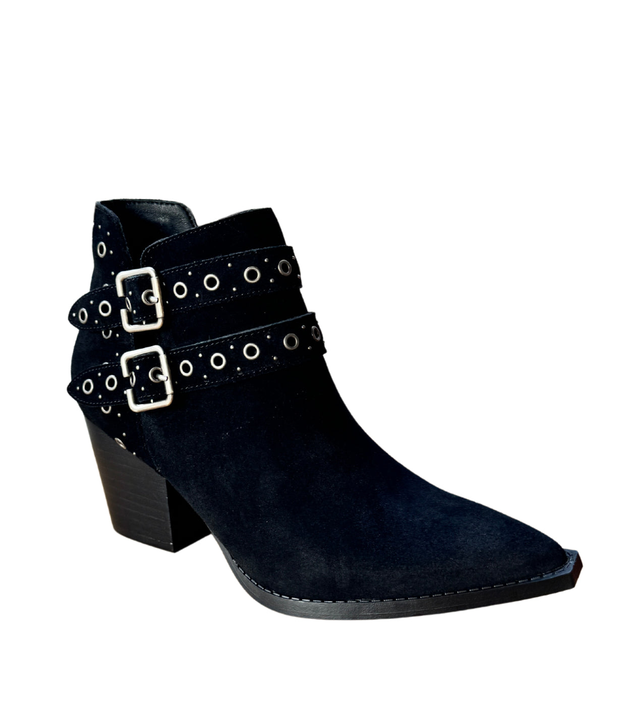 Elsa Leather Ankle Boot in Black ( DS) NM