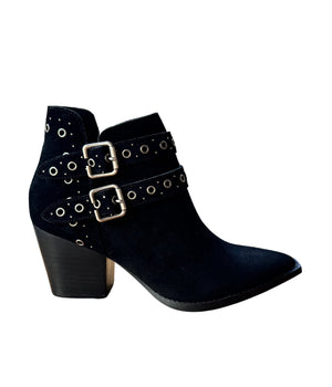 Elsa Leather Ankle Boot in Black ( DS) NM