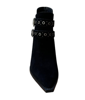 Elsa Leather Ankle Boot in Black ( DS) NM