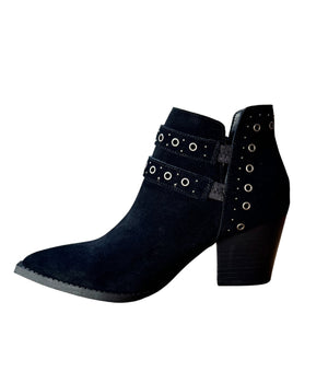 Elsa Leather Ankle Boot in Black ( DS) NM