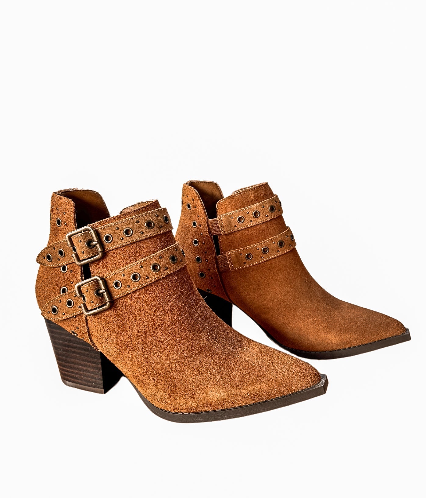 Elsa Leather Ankle Boot in Tan ( DS) NM