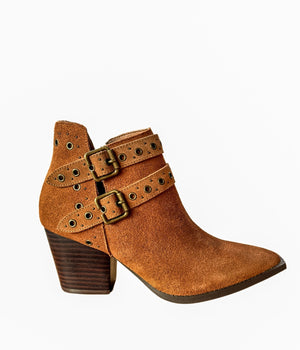 Elsa Leather Ankle Boot in Tan ( DS) NM