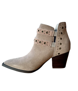 Elsa Leather Ankle Boot in Taupe ( DS) NM