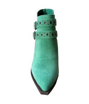 Elsa Leather Ankle Boot in Teal (DS) NM