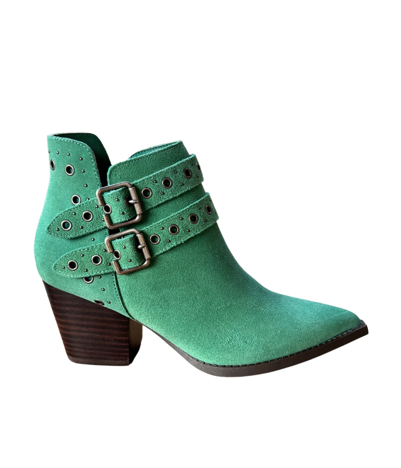 Elsa Leather Ankle Boot in Teal (DS) NM