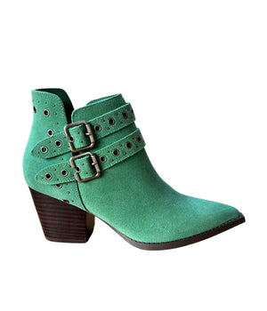 Elsa Leather Ankle Boot in Teal (DS) NM