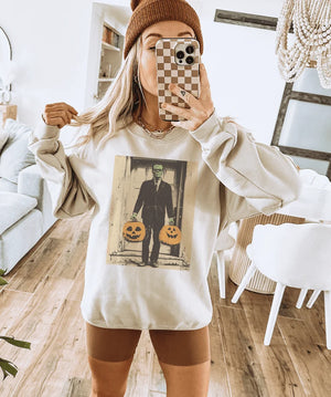 Frankie Brings The Treats Disco Pop Halloween - Cream Tees and Sweatshirts (made 2 order) LC