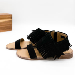 Fringe Star Sandal in Black ( DS) NM