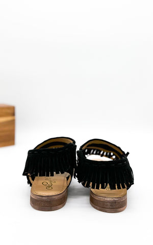 Fringe Star Sandal in Black ( DS) NM