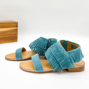 Fringe Star Sandal in Teal (DS) NM