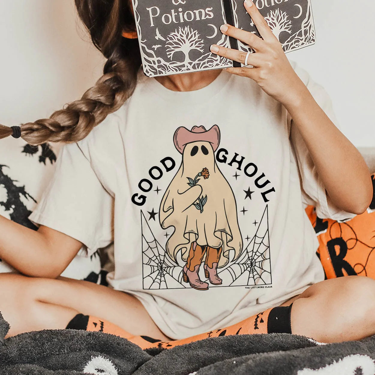 Good Ghoul Graphic Tee (made 2 order) LC