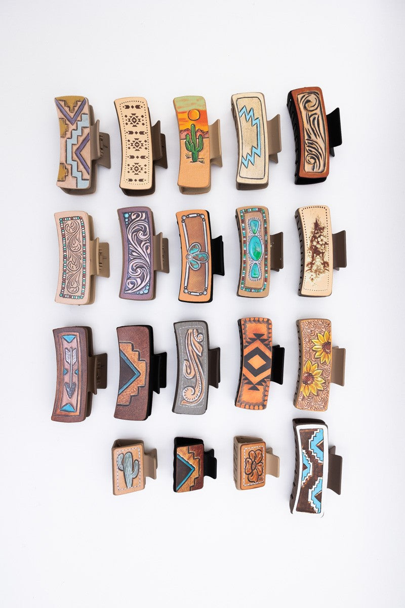 Cowgirl Clips Western Boho Hair Claw Clips