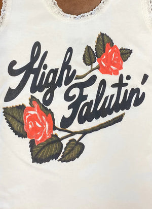 High Falutin' Lace Tank ~ PREORDER 12/8