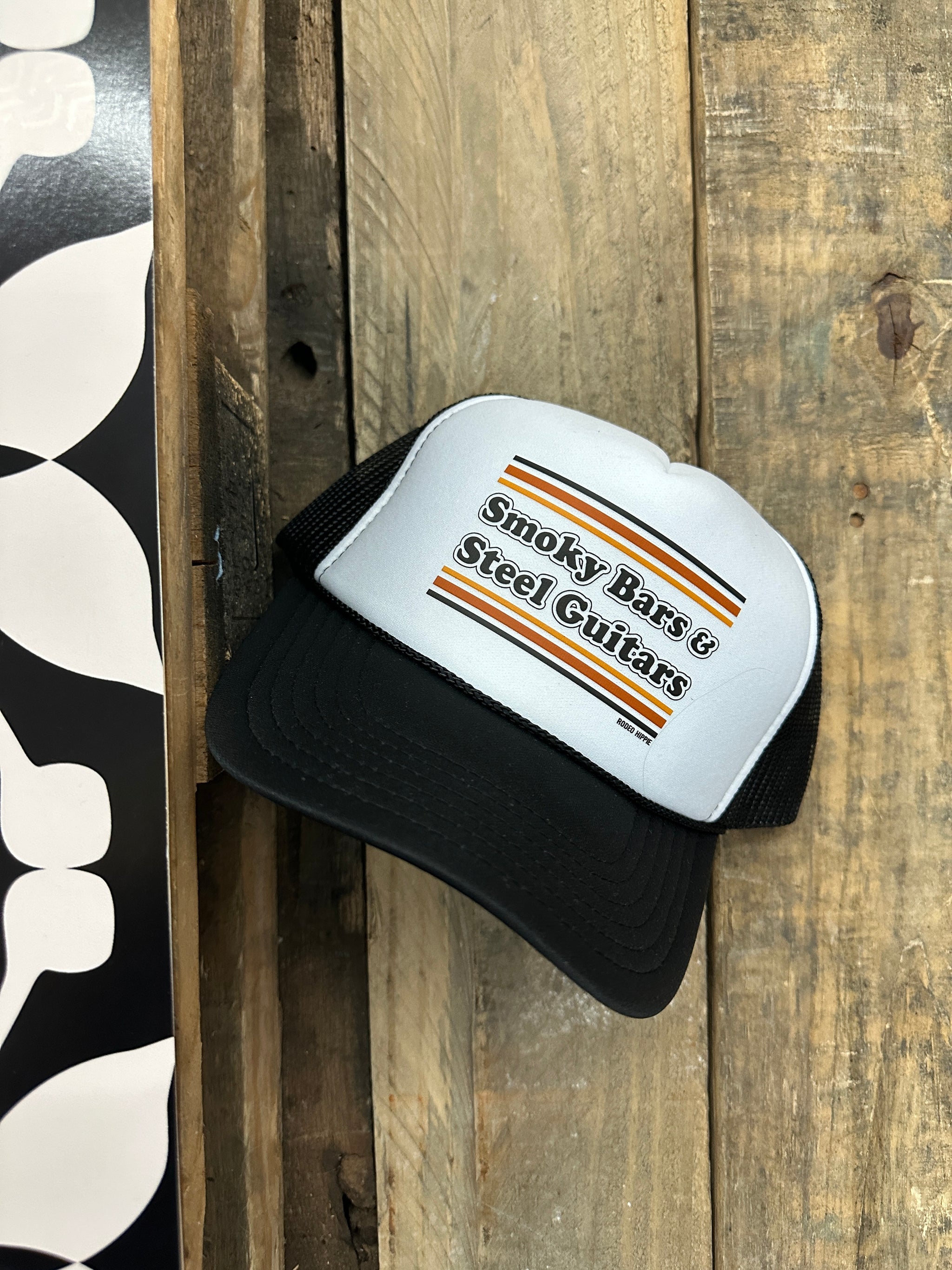 Smoky Bars & Steel Guitars Snap Back Trucker Hats - Lil Bee's Bohemian