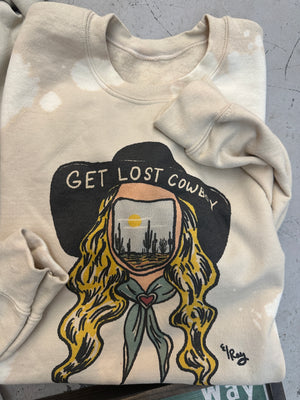 Get Lost Cowboy Graphic Sweatshirt (made 2 order) LC