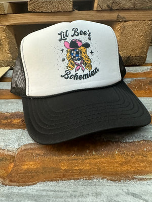 Lil Bee's Bohemian Disco Cowgirl Logo Snap Back Trucker Hats