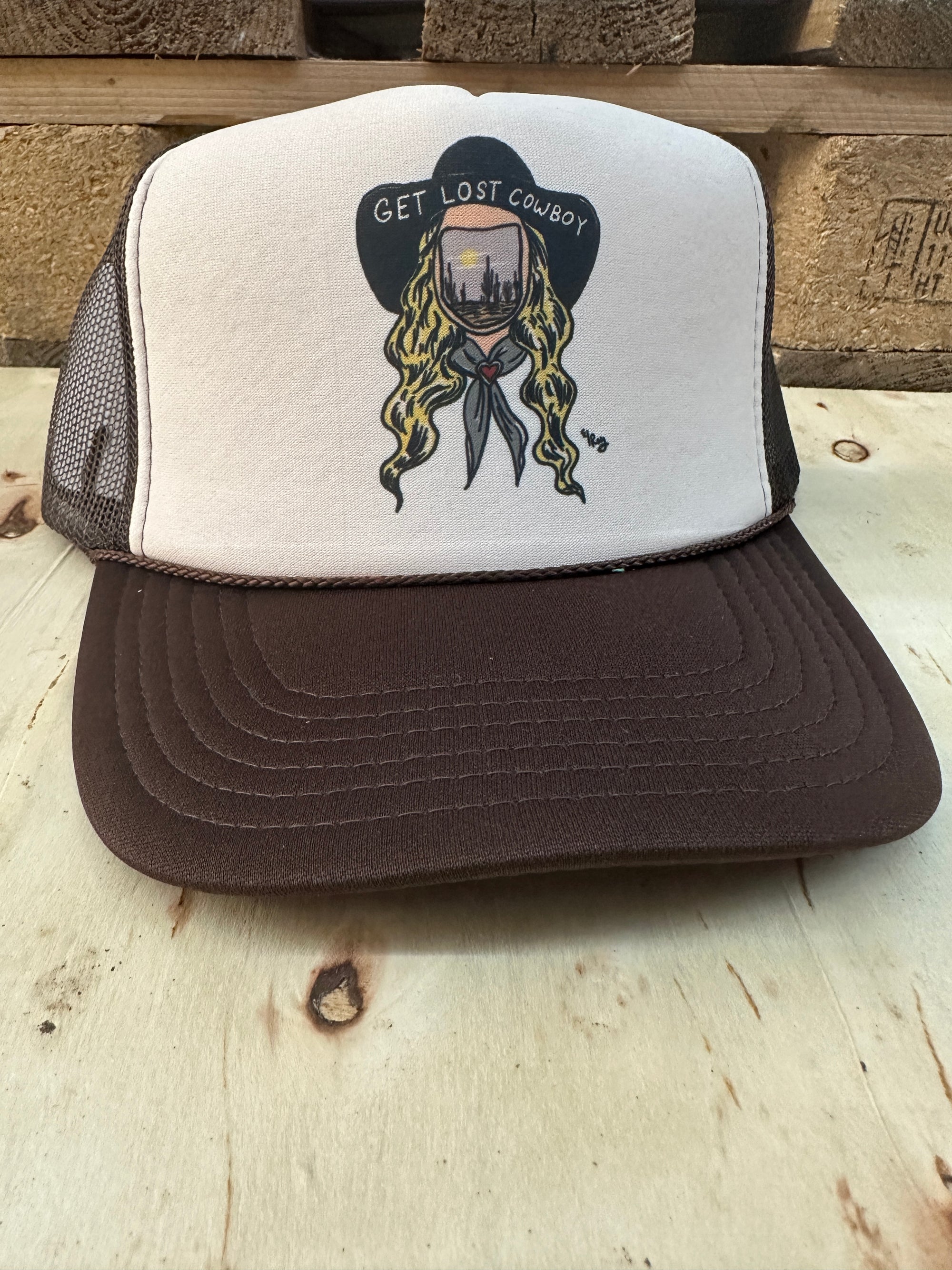 Get Lost Cowboy Snap Back Trucker Hats