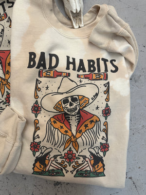 Bad Habits Graphic Sweatshirt (made 2 order) LC