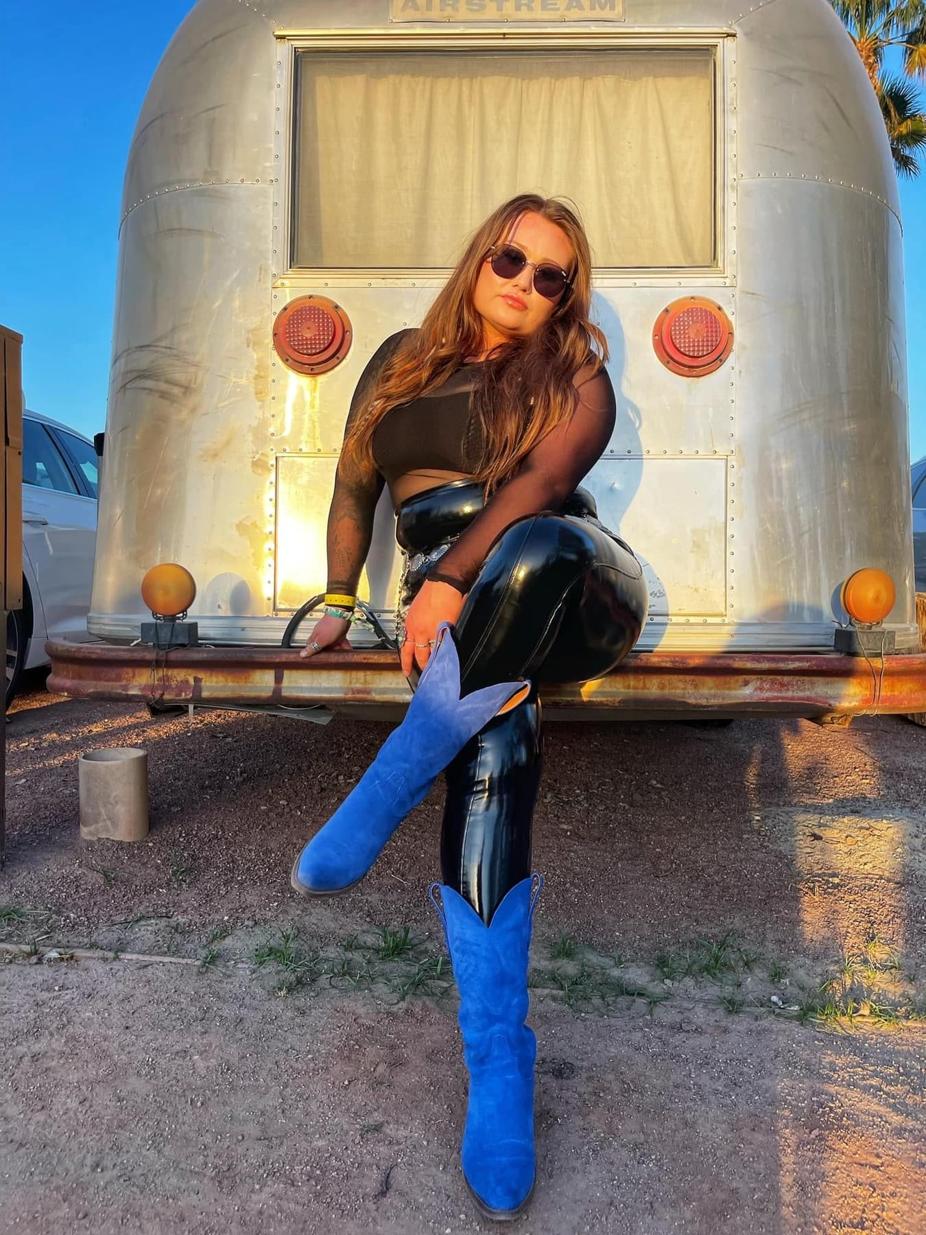 Homeward Bound Electric Cobalt Blue Suede Boots (DS) - Lil Bee's