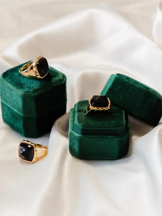 Erin Fader Onyx Pyramid Ring