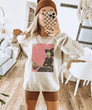 Resting Witch Face Disco Pop Halloween - Cream Tees and Sweatshirts (made 2 order) LC