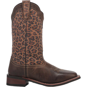 Astras Tan Leopard Leather Boots (DS)