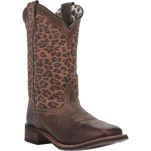 Astras Tan Leopard Leather Boots (DS)