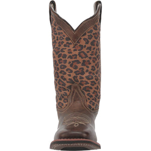 Astras Tan Leopard Leather Boots (DS)