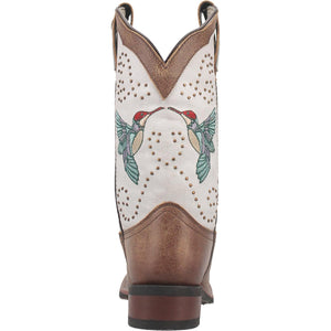 Brilliant Tan Hummingbird Studded Leather Boots (DS)