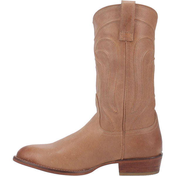 Montana Dan Post Mens Montana Almond Toe Boot NATURAL (DS) - Lil Bee's ...