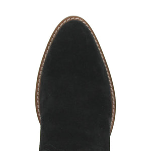 Tumbleweed Black Suede V Cut Front Ankle Booties (DS)