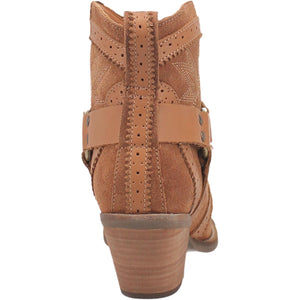 Gummy Bear Camel Suede Leather Booties w/ Embroidered Designs (DS)