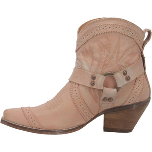 Gummy Bear Natural Leather Western Stitched Harness Booties (DS)