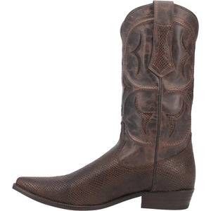 Dodge City Brown Leather Detailing Boots (DS)