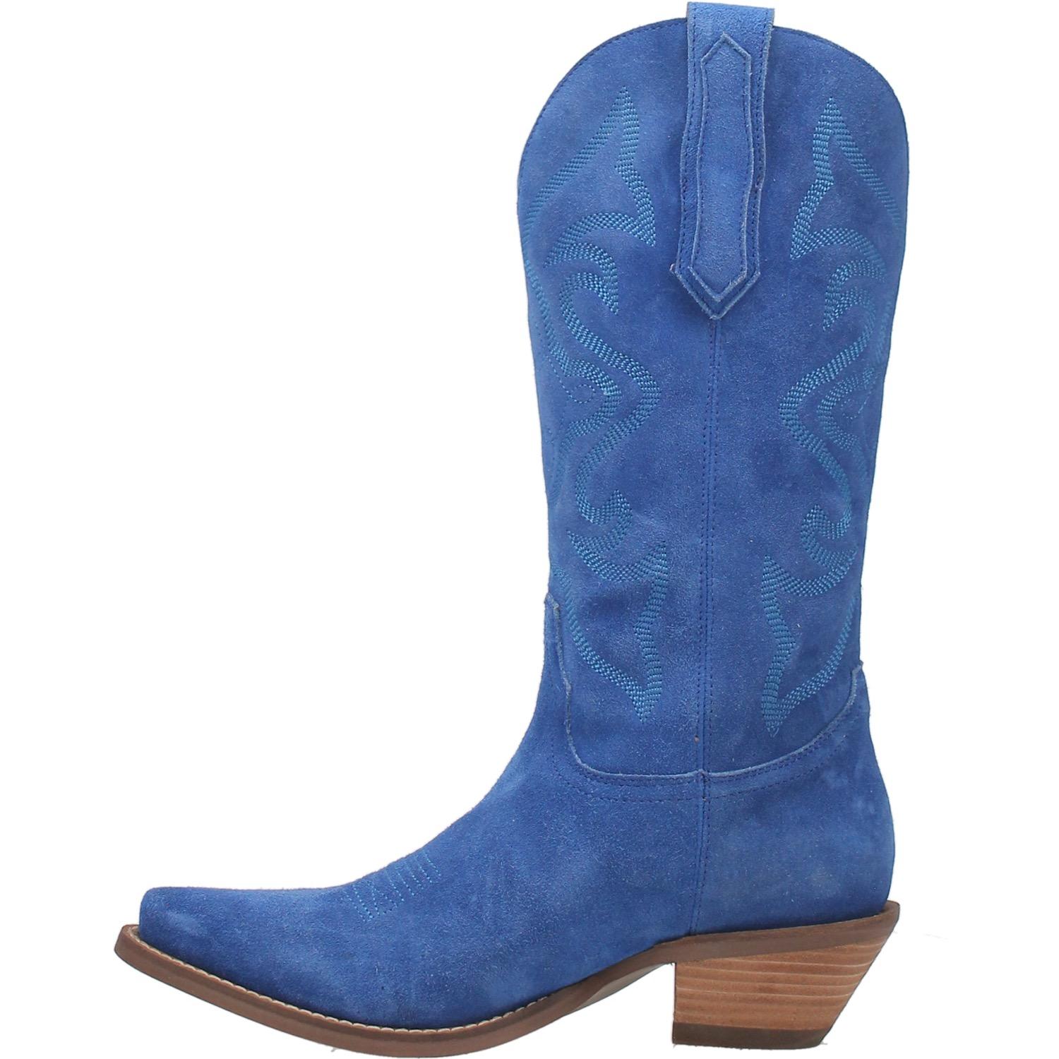 Blue suede shoes fashion boots