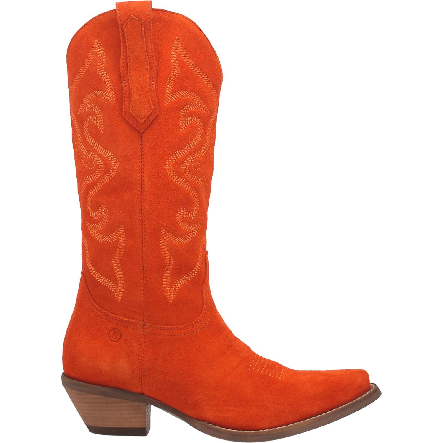 Orange and blue boots best sale