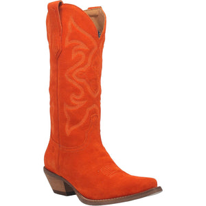 Homeward Bound Orange Suede Boots (DS) ~ BACKORDER 11/10