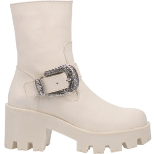 Boot Hill Cream Antique Buckle Boots (DS)