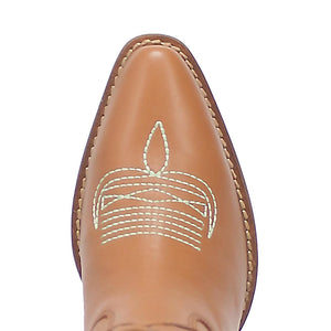 Let'Er Buck Camel/Mint Cowboy Design Leather Boots (DS)