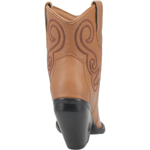 Pretty N' Prissy Camel Leather Booties (DS)