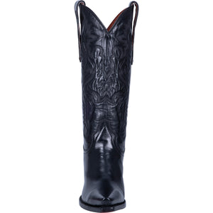 Maria Black Stitched Leather Boots  (DS)
