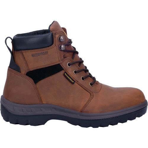 Burgess WATERPROOF Dan Post Mens Round STEEL Toe Bootie TAN (DS)