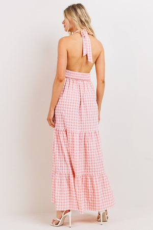 Picnic Date Gingham Maxi Dress