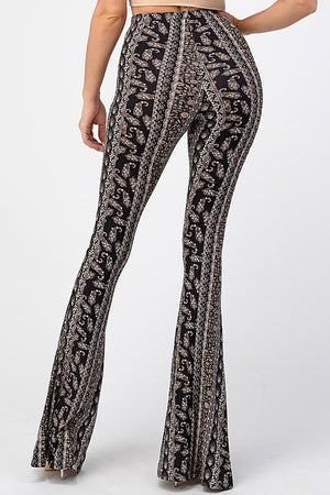 Object Of My Desire Boho Floral Print Flare Pants