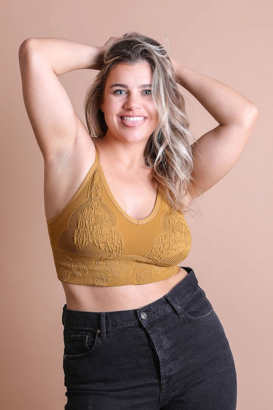 The Girls Seamless Padded Textured Brami